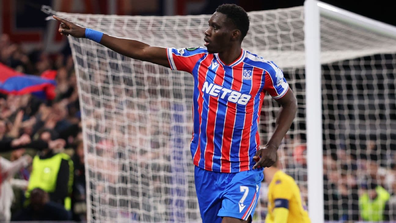 Ismaila Sarr scored Crystal Palace's third goal in their win over Fiorentina.